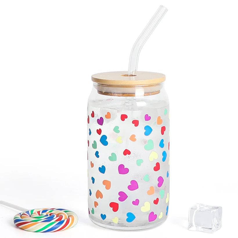 Glass Tumbler with Bamboo Lid